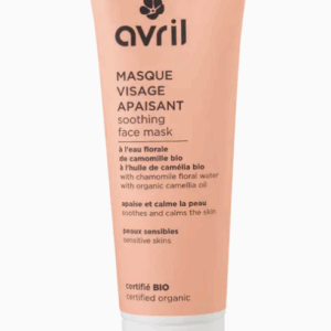 Mascarilla facial calmante con agua floral de camomila Avril