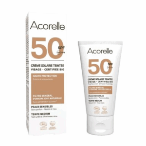 Protector solar facial con color SPF 50